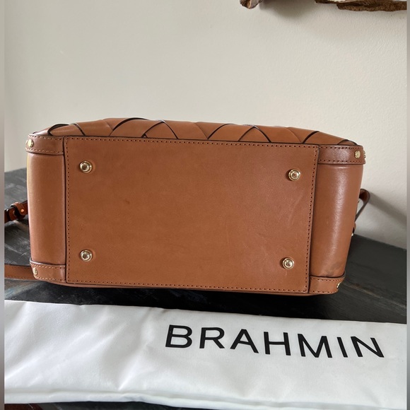 Brahmin Purse- Small Carla Tan Nelani. Excellent condition with papers and bag - Picture 10 of 13